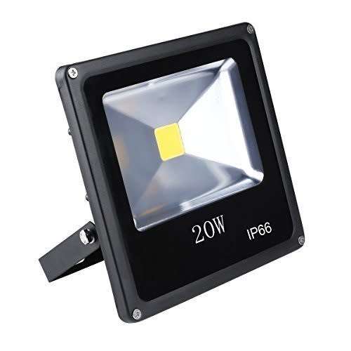 LED Floodlights In Cool White 20W 220V AC Black Slim Line. Collections Are Allowed.