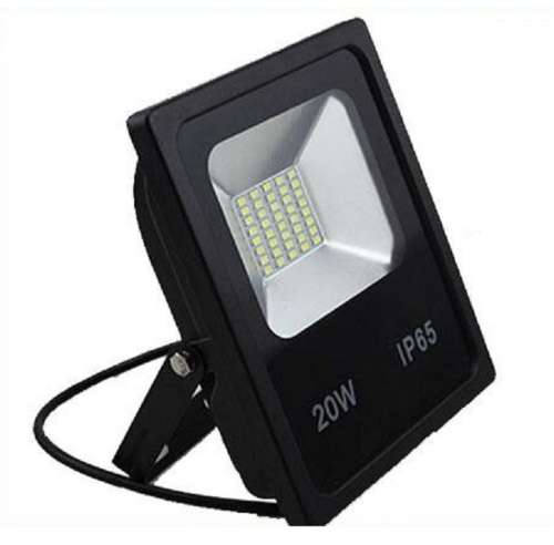 LED Floodlights In Cool White 20W 220V AC Black Slim Line. Collections Are Allowed.