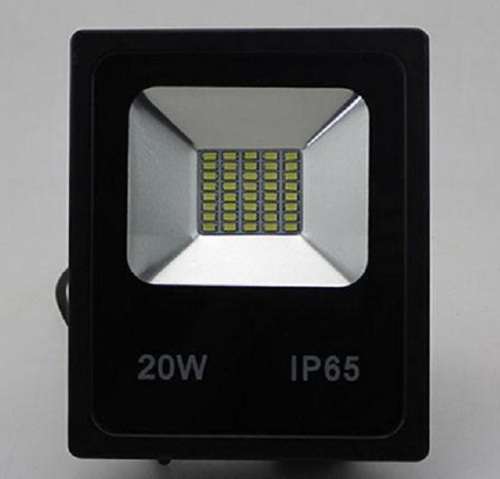 LED Floodlights In Cool White 20W 220V AC Black Slim Line. Collections Are Allowed.