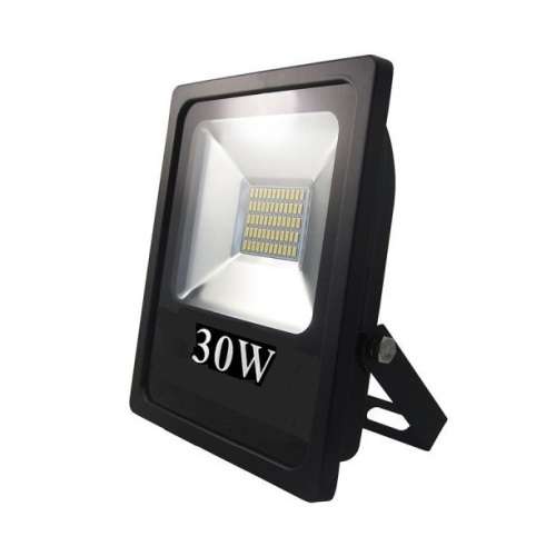 LED Floodlights: Cool White 30W 220V Black Slim Line. Collections Are Allowed.