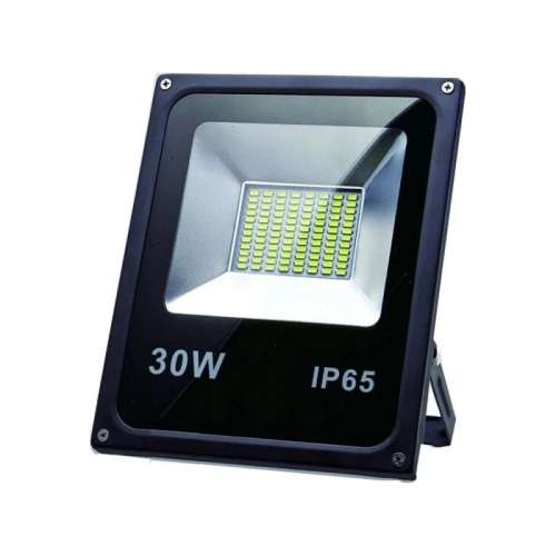 LED Floodlights: Cool White 30W 220V Black Slim Line. Collections Are Allowed.