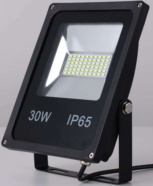 LED Floodlights: Cool White 30W 220V Black Slim Line. Collections Are Allowed.