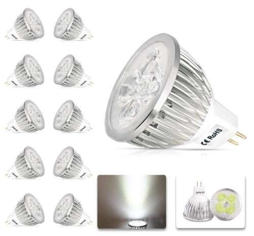 MR16 LED Downlight / Spotlight Bulbs 5W 12V Non-Dimmable, Aluminium Heat Sink. Collections Allowed.