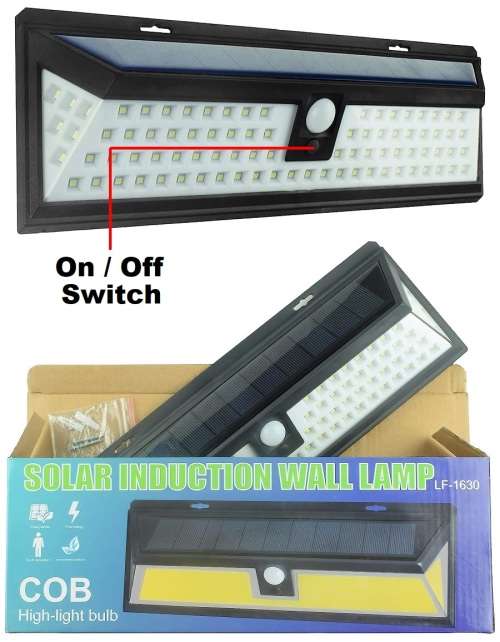 Solar Induction Wall LED Lamp With Motion Sensor. Collections Are Allowed.
