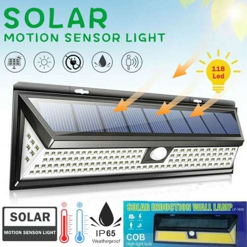 Solar Induction Wall LED Lamp With Motion Sensor. Collections Are Allowed.
