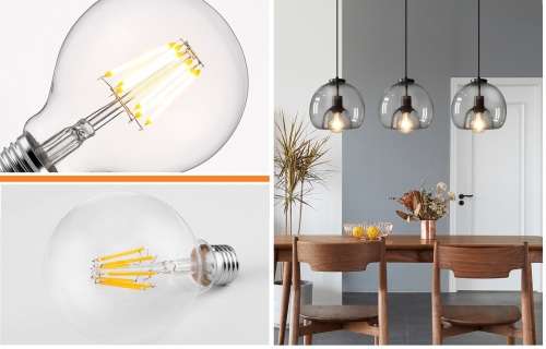 LED Light Bulbs: Filament COB LED Vintage G95 Design Light Bulbs. Collections Are Allowed.
