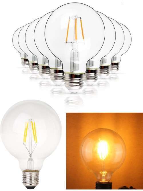 LED Light Bulbs: Filament COB LED Vintage G95 Design Light Bulbs. Collections Are Allowed.