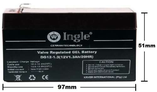 12V 1.3Ah Brand New Maintenance Free Rechargeable Battery. Collections are allowed.