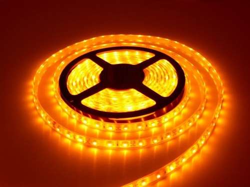 LED Strip Light SMD5050 5 Metres 12Volts Non-Waterproof in Orange Light Colour. Collections Allowed