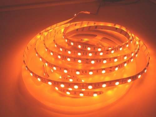 LED Strip Light SMD5050 5 Metres 12Volts Non-Waterproof in Orange Light Colour. Collections Allowed