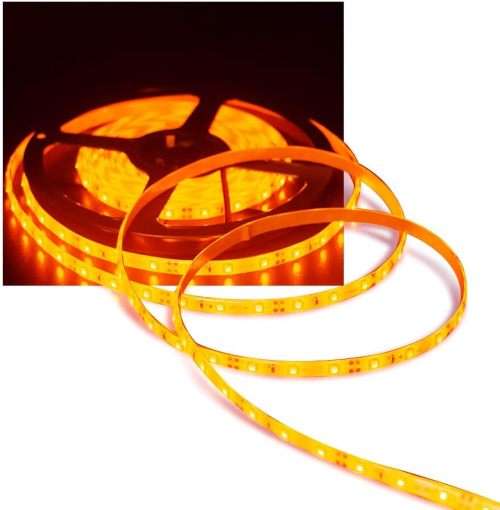 LED Strip Light SMD5050 5 Metres 12Volts Non-Waterproof in Orange Light Colour. Collections Allowed