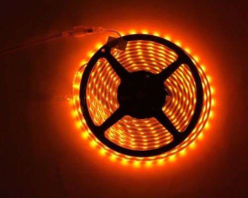 LED Strip Light 5 Metres 12Volts SMD5050 Non-Waterproof in Orange Light Colour. Collections Allowed.