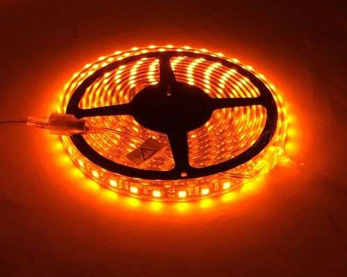 LED Strip Light SMD5050 5 Metres 12Volts Non-Waterproof in Orange Light Colour. Collections Allowed