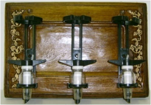 Classic Design Liquor Dispensers With 3 Sets of Optics and Brackets. Brand New. Collections Allowed.