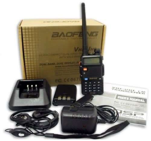 BAOFENG UV-5R Walkie Talkie VHF UHF Dual Band 8W Handheld Two Way Radio. Collections Allowed.