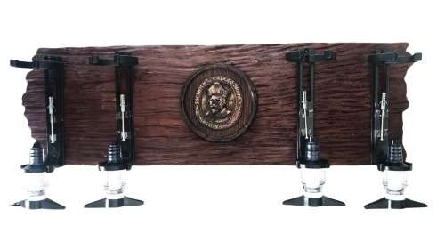 Faux Railway Sleeper Liquor Dispensers. RICHELIEU with 4 Optic Sets. Brand New. Collections Allowed.