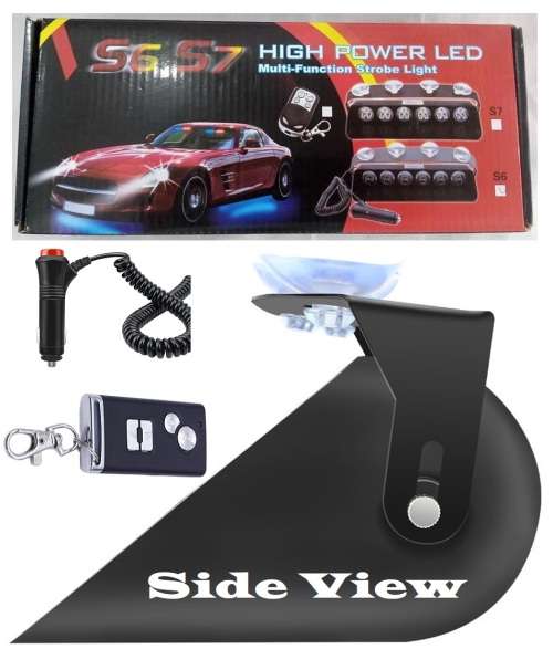 Remote Controlled LED Strobe Cool White Vehicle Flash Dashboard / Visor Light. Collections Allowed.