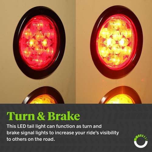 LED TAIL / STOP / BRAKE LIGHTS: Round 12V ~ 24V RED. SOLD AS A PAIR. Collections Are Allowed.