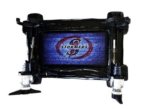 Stormers Rugby Liquor Dispensers With 2 Optic Sets. Brand New Products. Collections Are Allowed.