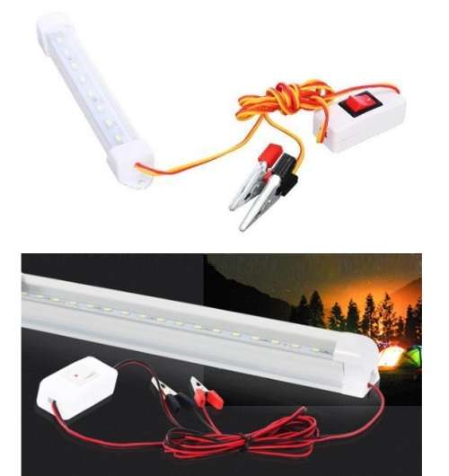LED Tube Light 12V with Wiring and On / Off Switch. Ideal for Load Shedding. Collections Allowed.