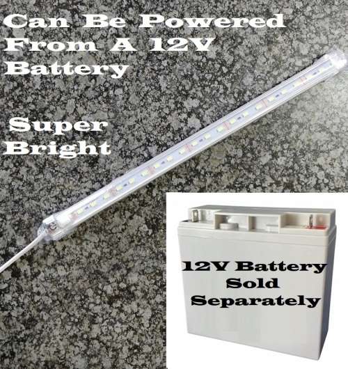 LED Tube Light 12V with Wiring and On / Off Switch. Ideal for Load Shedding. Collections Allowed.