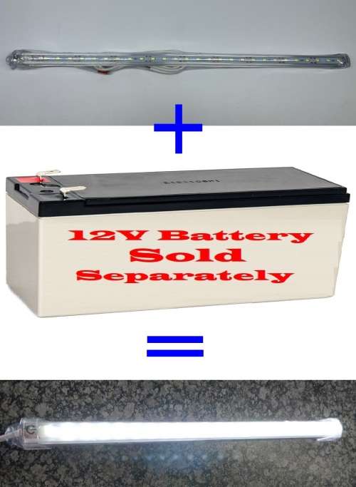 LED Tube Light 12V with Wiring and On / Off Switch. Ideal for Load Shedding. Collections Allowed.