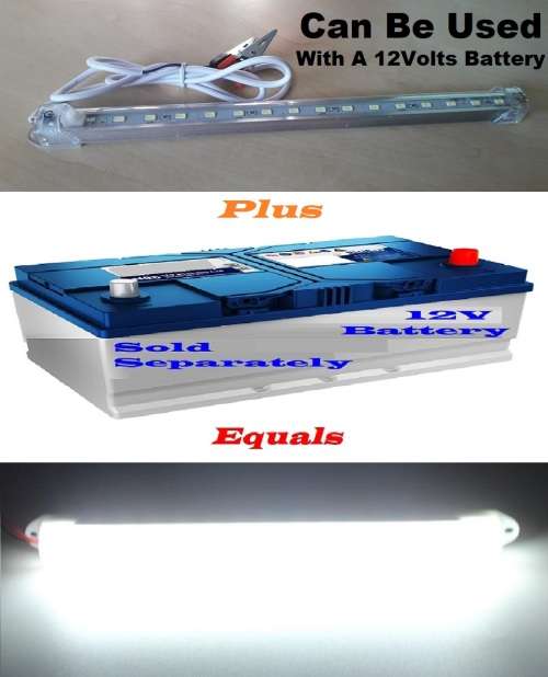 LED Tube Lights: 12V LED Tube Lamps With On/Off Switch. Loadshedding Buster. Collections Allowed.