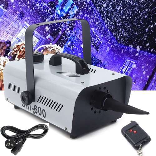 600W Snow Making Machine, Wireless Remote Control Snowflake Maker 220V. Collections Are Allowed.
