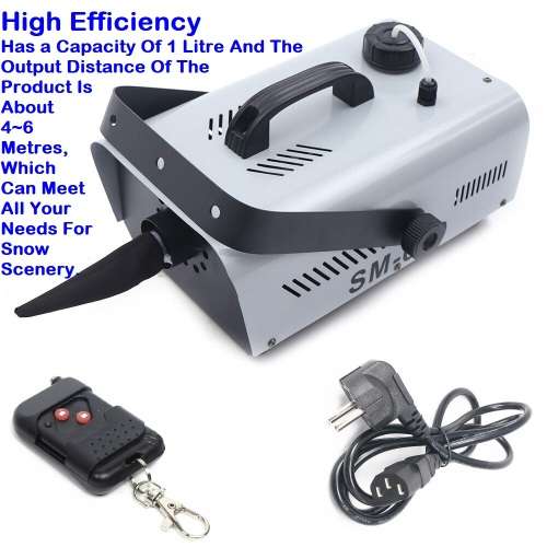 600W Snow Making Machine, Wireless Remote Control Snowflake Maker 220V. Collections Are Allowed.