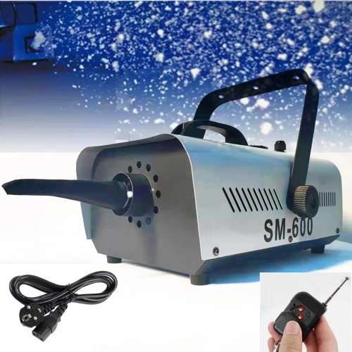 600W Snow Making Machine, Wireless Remote Control Snowflake Maker 220V. Collections Are Allowed.