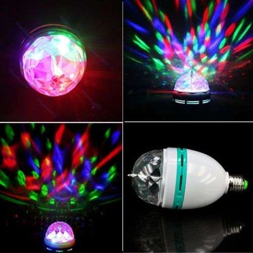 LED Light Bulbs: Rotating DJ Party / Disco / Stage Globe E27 Socket Type. Collections Are Allowed.
