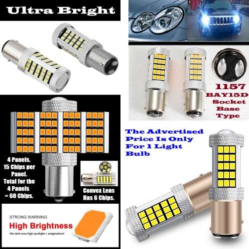 Cool White 1157/BAY15D 16W 990lm 66xSMD2835 LED Light Bulb, DC9~32V. Collections Are Allowed.