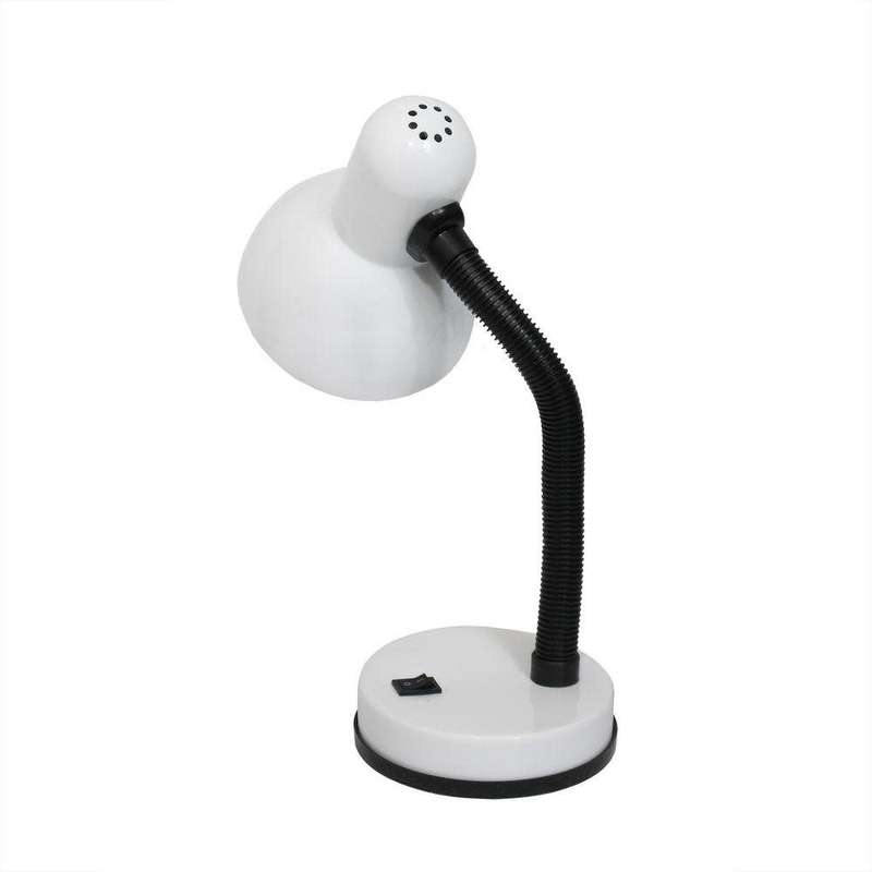 Desk Top Lamp Holder with Flexible Gooseneck and LED Bulb. Assorted Colours. Collections Are Allowed