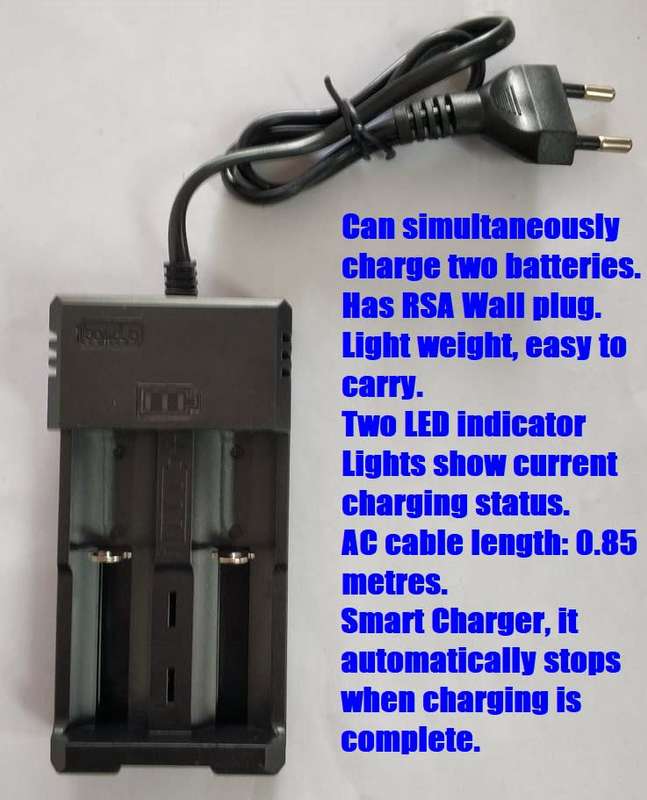Battery Chargers: Smart Battery Chargers with Adjustable Open Double Channels. Collections Allowed.