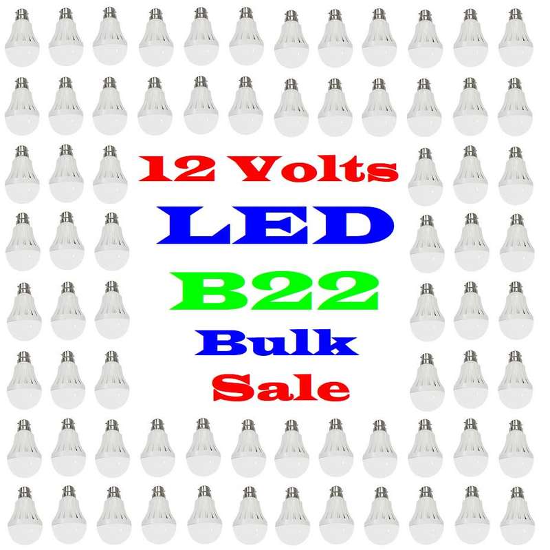 Bulk Sale: 50x LED Light Bulbs 9W LED 12V B22. Ideal For Solar Systems. Collections Are Allowed.