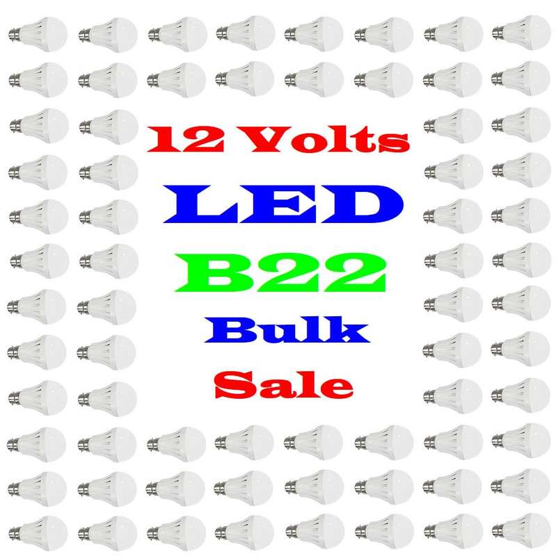 Bulk Sale: 50x LED Light Bulbs 9W LED 12V B22. Ideal For Solar Systems. Collections Are Allowed.