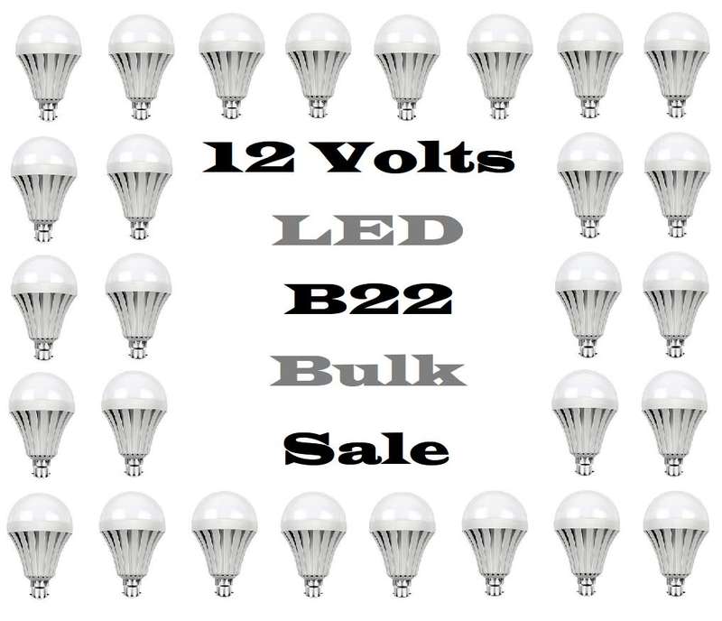 Bulk Sale: 50x LED Light Bulbs 9W LED 12V B22. Ideal For Solar Systems. Collections Are Allowed.