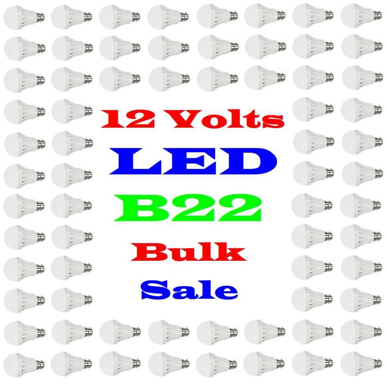 Bulk Sale: 50x LED Light Bulbs 9W LED 12V B22. Ideal For Solar Systems. Collections Are Allowed.