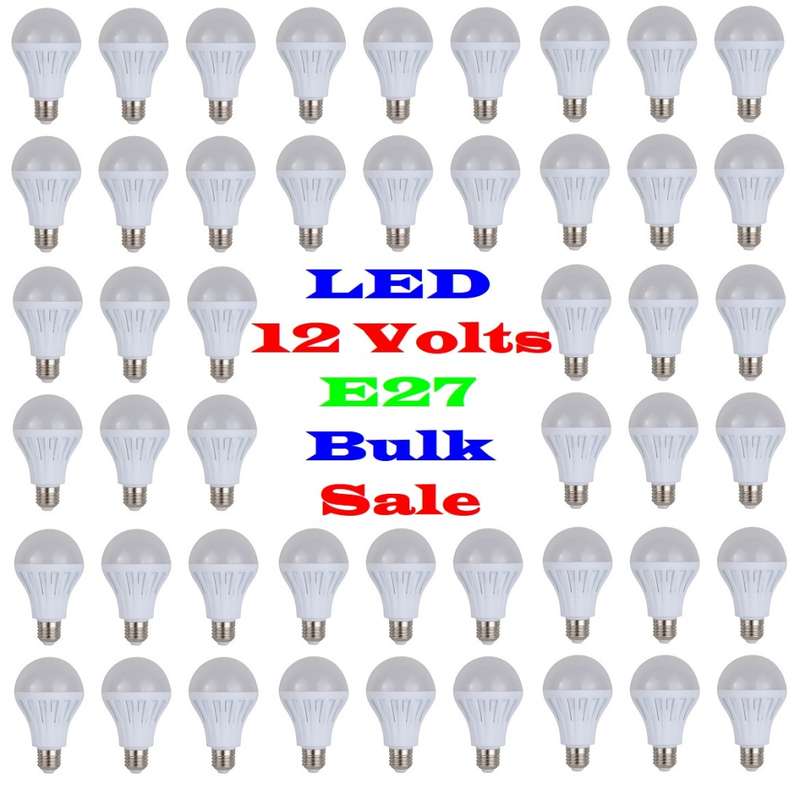 BULK SALE: 100x LED Light Bulbs 7W LED 12V E27. These are 12Volts products. Collections Are Allowed.