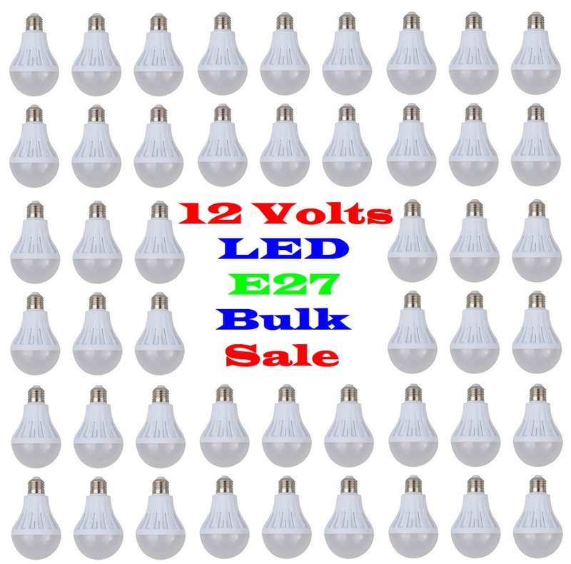 BULK SALE: 100x LED Light Bulbs 7W LED 12V E27. These are 12Volts products. Collections Are Allowed.