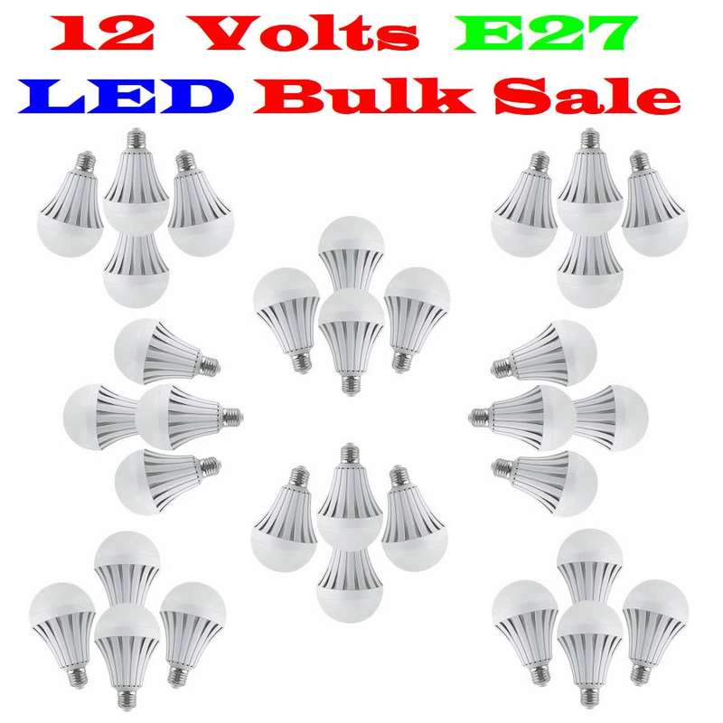BULK SALE: 100x LED Light Bulbs 7W LED 12V E27. These are 12Volts products. Collections Are Allowed.