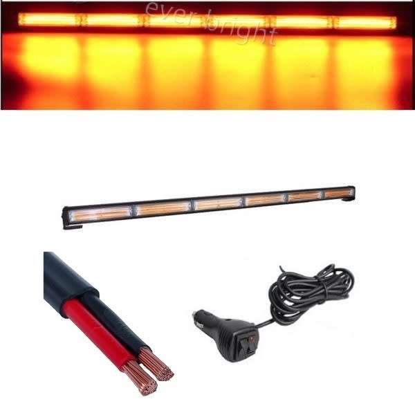 Amber Yellow Orange Emergency Vehicle Flash/Warning LED Strobe Light Bar. Collections allowed.