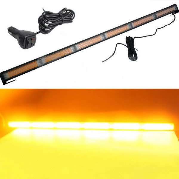 Amber Yellow Orange Emergency Vehicle Flash/Warning LED Strobe Light Bar. Collections allowed.