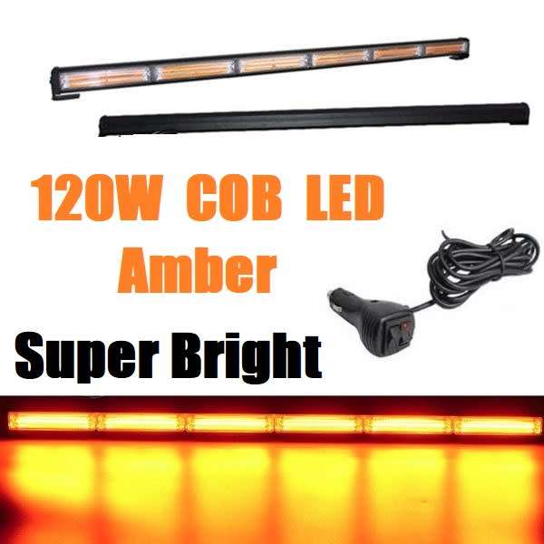 Amber Yellow Orange Emergency Vehicle Flash/Warning LED Strobe Light Bar. Collections allowed.