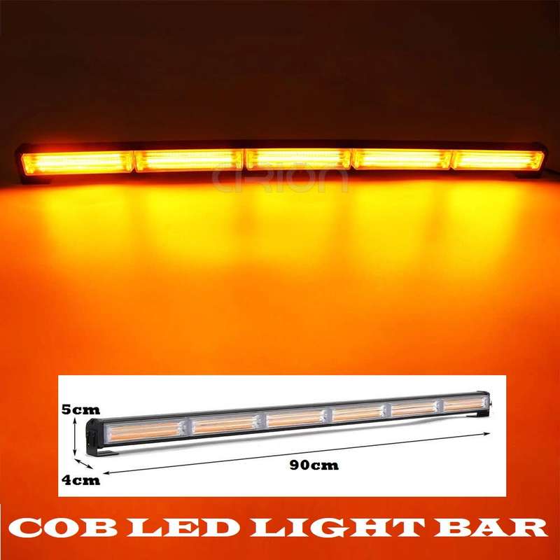 Amber Yellow Orange Emergency Vehicle Flash/Warning LED Strobe Light Bar. Collections allowed.