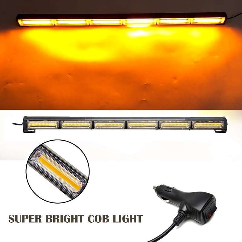 Amber Yellow Orange Emergency Vehicle Flash/Warning LED Strobe Light Bar. Collections allowed.
