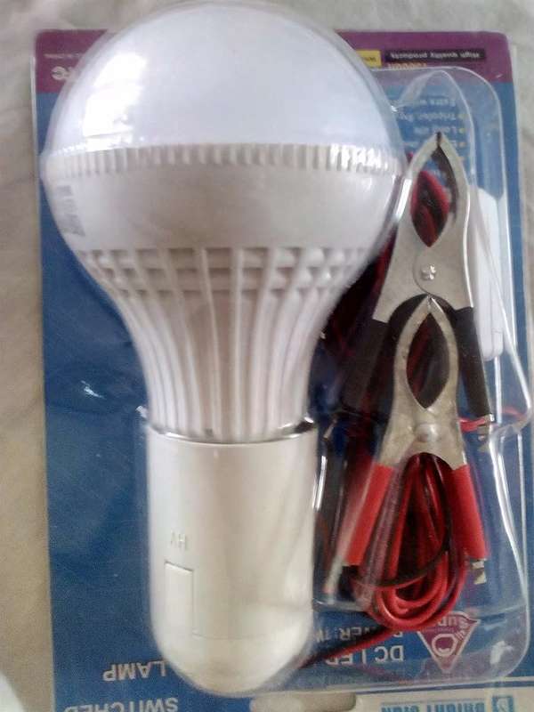 12V LED Emergency Light Bulb Kit. Ideal Load Shedding Solution. Collections Are Allowed.
