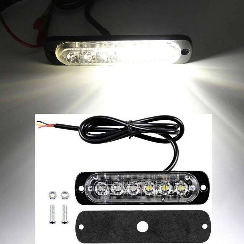 Strobe Flash Grille COOL WHITE Warning LED Cluster Lights for Vehicles 12V/24V. Collections Allowed.