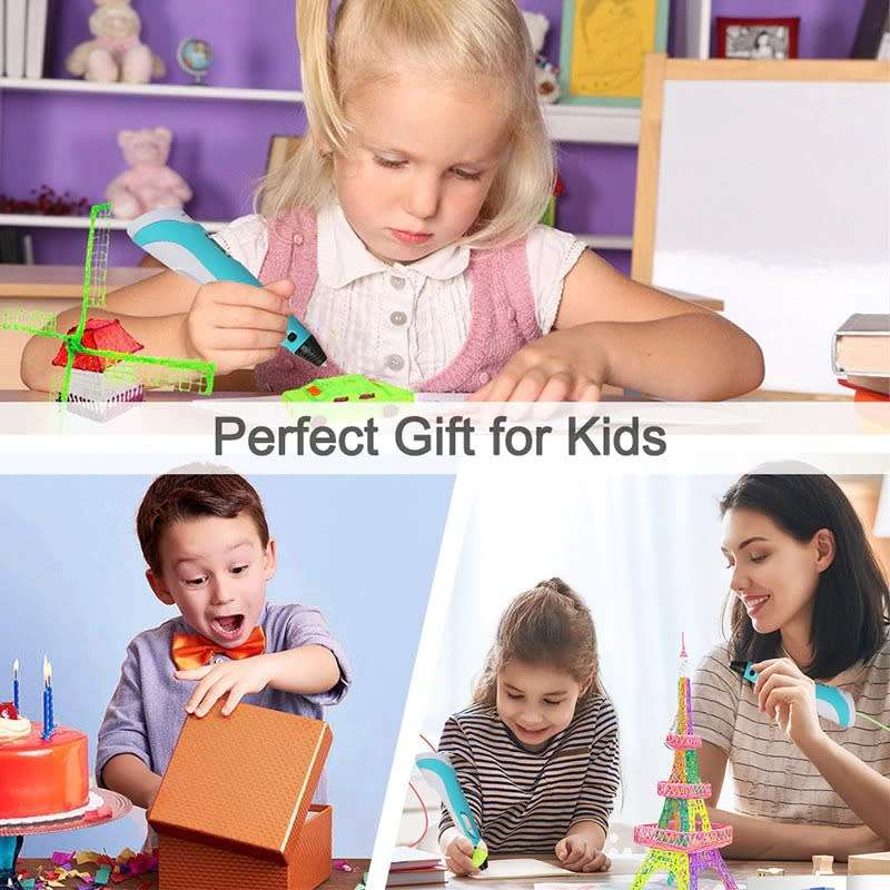 Intelligent 3D Printing Pen With LED Display, PLA/ABS Filaments, Ideal Gift. Collections Are Allowed