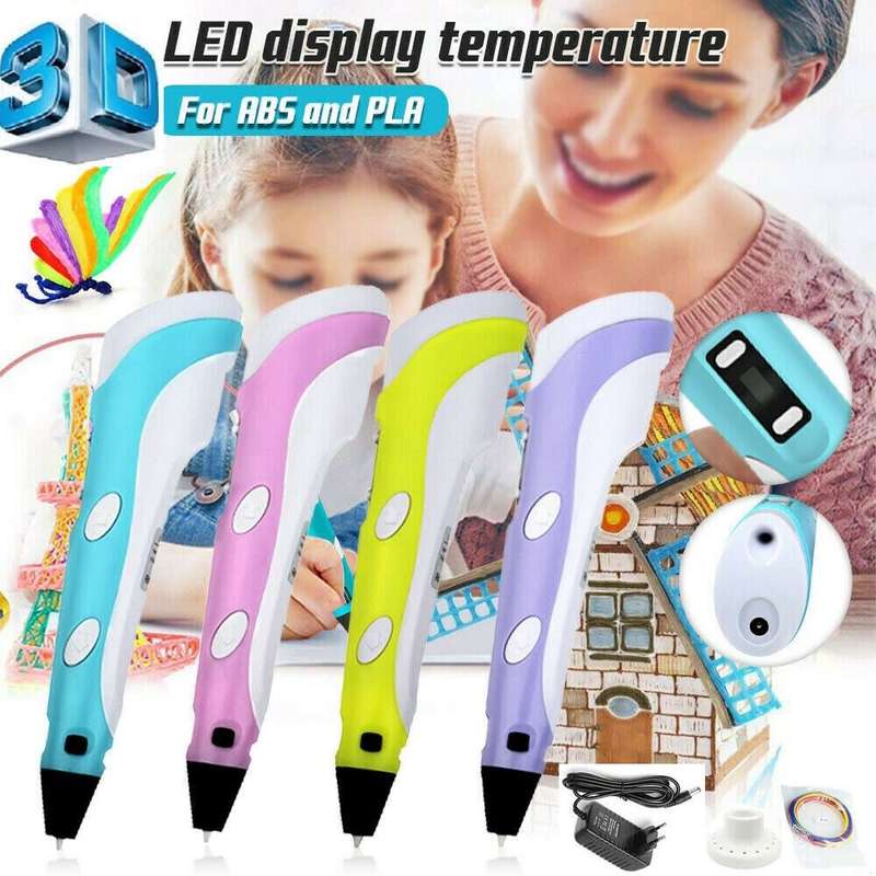 Intelligent 3D Printing Pen With LED Display, PLA/ABS Filaments, Ideal Gift. Collections Are Allowed